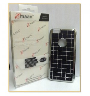 EMAAN - Luxury Diamond Crystal Rhinestone Bling Hard Case Cover For Apple iPhone 6 4.7" - BLACK COLOR - CHECKS PATTERN